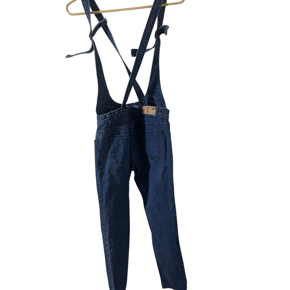 Vintage Denim Overall Waiters XS Railroad Y2K 90's Indie Streetwear Belt Loop - Picture 3 of 8